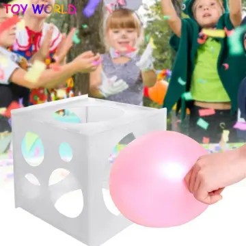 11 Holes Balloon Sizer Box 2-10inch Balloons Measuring Box for Kids  Birthday Party Wedding Decoration