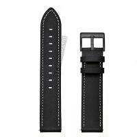 ✖☏ 2021 Genuine Leather Strap For Galaxy Watch 3 45mm Classic Leather Band Strap For Galaxy Watch 3 45mm With Pin Buckle 22mm Black