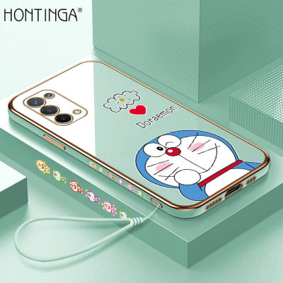 Hontinga เคสโทรศัพท์มือถือ เคสออปโป้ ลายการ์ตูนโดราเอม่อน สำหรับOPPO A74 5G