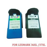 【Cod】 Thinkerz Vilaxh สำหรับ36xl 37xl สำหรับ Lexmark 36 37ตลับหมึกสำหรับ Lexmark X5650 X3650 X4650 X5650es X6650 X6675 Z2420เครื่องพิมพ์