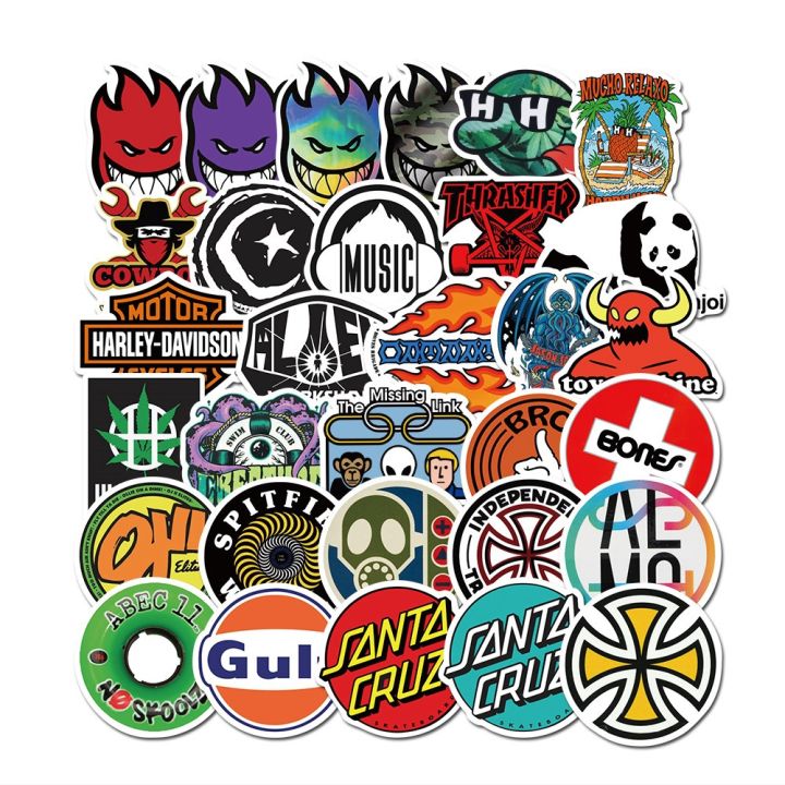 lz-10-30-50pcs-classic-trendy-tide-brand-logo-anime-stickers-decals-motorcycle-car-skateboard-suitcase-laptop-graffiti-sticker-toys