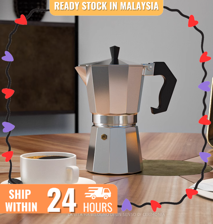 Classic Stovetop Espresso and Coffee Maker, Moka Pot for Italian and