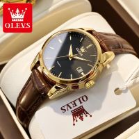 ✳ Olevs Jam Tangan Perempuan Wanita Murah Original Wrist Watch Women Casual Waterproof Leather Watches Quartz Fashion Ladies Small Black Watch Hadiah Birthday Wanita 手錶 女 氣質