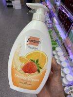 Evergreen Palmera Moisturizing Shower Cream with Orange &amp; Strawberry 1000ml ครีมอาบน้ำช่วยบำรุงให้ผิวชุ่มชื่น เนียนนุ่ม