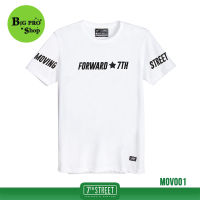 7th Street เสื้อยืด แนวสตรีท รุ่น Moving Forward (ขาว) MOV001 ของแท้