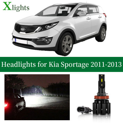 Xlights For Kia Sportage 2011 2012 2013 Led Headlight Bulbs Low High Beam Canbus Car Front Lamp Headlamp Auto Light Accessories