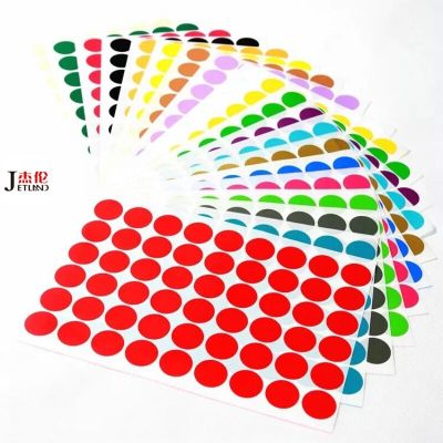 1650 pcs/lot 16mm round sticker by 10 A4 sheets Color Glossy seal paper label stickers Stickers Labels