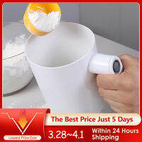 1 Liter Electric Flour Sieve Icing Sugar Powder Handheld Stainless Steel Flour Screen Cup Shaped Sifter Pastry Cake Tool