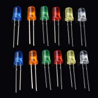 100PCS 3MM 5MM LED Diode Light Assorted Kit Lamp Emitting Diodes Led Light Electronic Kit Red Orange Yellow Green Blue White