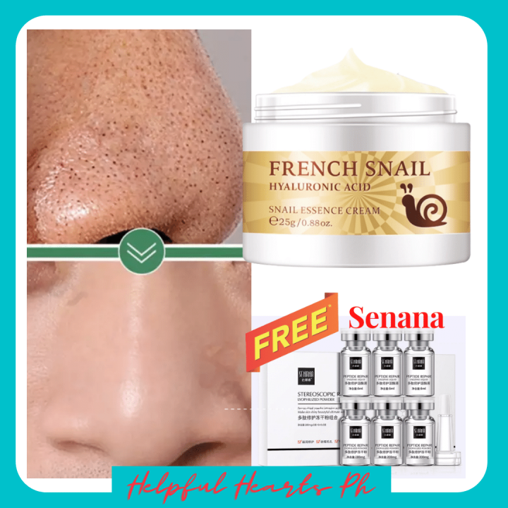 French Snail Cream Hyaluronic Acid Snail White brightening Day Cream