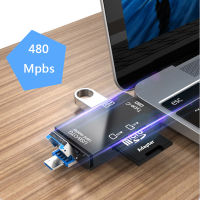 Multi-purpose 3 In 1 Card Reader Usb 2.0 TYPE-C Micro Usb Memory Card Adapter For Micro SD TF USB Type-C OTG Laptop Moblie Phone