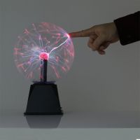 ETXNovelty Magic Plasma Ball Light 3.5/4 Inch Night Light Christmas Kids Gift Glass Plasma Lamp Party Decor Table Lights