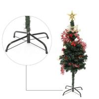 Support darbre de Noël avec base artificielle support de poteau en métal décoration de fête 30-60cm