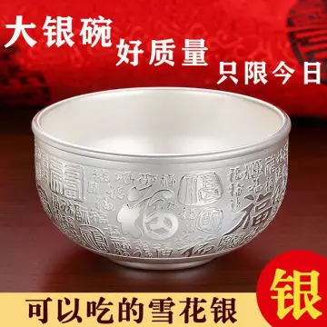 Pure silver sale bowl set