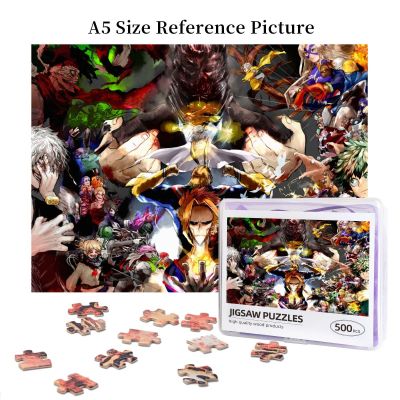 My Hero Academia (21) Wooden Jigsaw Puzzle 500 Pieces Educational Toy Painting Art Decor Decompression toys 500pcs