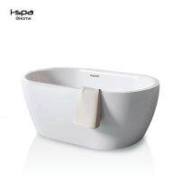 I-SPA อ่างอาบน้ำอะคริลิคแบบลอยตัว Freestanding Seamless รุ่น GAUDI ขนาด 150x80x56 cm. สีขาว (I-GAU02)