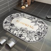 Non-Slip Bath Mat INS Style Doormat Absorbent Carpets Entrance Mats Balcony Porch Area Rugs Living Room Bathroom