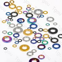 Tgou Titanium Mesin Cuci M4 M5 M6 M8 M10 Flat Gasket untuk Sepeda Motor 10Pcs