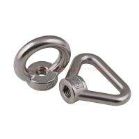 M3-M24 SUS304 Stainless Steel Circle Eye Nut Marine Lifting Ring Loop Hole For Cable Rope