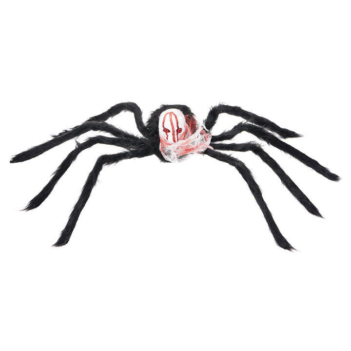 Boyroom 2023 new Halloween Decorations Giant Spider, Hairy Scary Fake Skull Spiders, Realistic