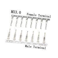 100Pcs MX3.0 Female Male Terminal Micro-Fit 3.0mm Connector Female Terminal Pins 43030-0001 / Male Terminal Pins 43031-0001