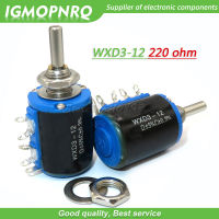 2Pcs WXD3-12-1W 220 Ohm 220R WXD3-12 1W 5แหวน Multi-Circle Precision Wire-Wound Potentiometer IGMOPNRQ