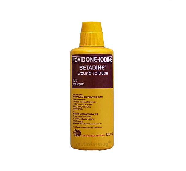 BETADINE Povidone Iodine 10 Wound Solution 120 ml Lazada PH