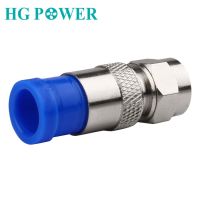 20pcs RG6 Compression Connectors Waterproof Coax Cable Coaxial Connection F Compression Connector Compression Tool Blue amp; Silver