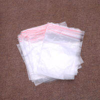 8ขนาด Clear Grip กดลายประทับตราพลาสติกซิปล็อคกระเป๋า100PCS