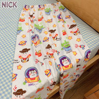 NICK Buzz Lightyear กางเกงชุดนอนลายการ์ตูนผู้หญิงผ้ากำมะหยี่หนาเพิ่มความอบอุ่น,กางเกงชุดนอนแบบสบายๆใส่นอกบ้านได้