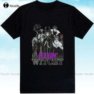 Villains Halloween Feelin Witchy Group T-Shirt Tee Shirt Gift&nbsp; Plus Size White&nbsp;Shirt Fashion Creative Leisure Funny T Shirts Tee
