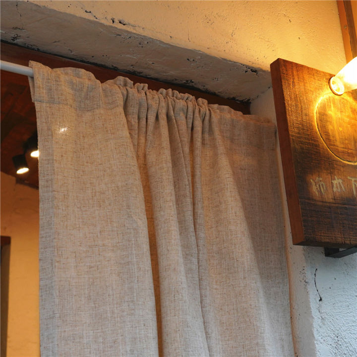 ผ้าฝ้ายผ้าลินิน-boho-ผ้าม่านประตูที่มีพู่ก้านกระเป๋าหนาบ้านไร่ม่านกรองแสงสำหรับห้องนอนและห้องนั่งเล่น-tj9409