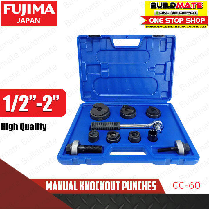 FUJIMA Manual Knockout Punches Set 12 to 2" CC60 •BUILDMATE• Lazada PH