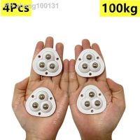 4Pcs Furniture Casters Wheels 3 Beads Pulley Self Adhesive Stainless Steel Strong Heavy Universal Wheel 360° Rotation