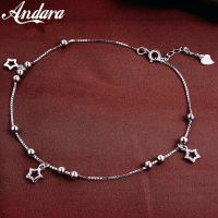 100% 925 Silver Anklet Woman Pendant Pendant Silver Anklet Summer Style