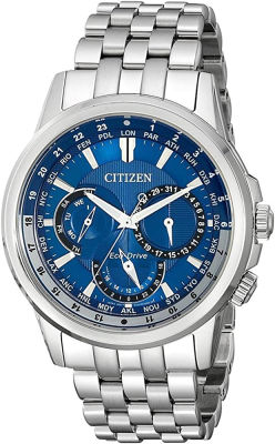 Citizen Calendrier Eco-Drive Mens Watch Silver