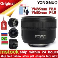 YONGNUO YN50mm เลนส์ F2N F2.0 YN35mm F1.8เหมาะสำหรับ Nikon F ติดตั้ง D7100 D3200 D330 D3100 D5100กล้อง DSLR เหมาะสำหรับ Canon กล้อง DSLR