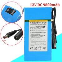 แบตเตอรี่ลิเธียมไอออนแบบพกพา,ชาร์จไฟได้อเนกประสงค์ DC 12V 9800MAh