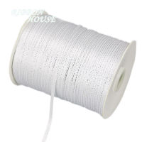 (40 meters/lot) 1/8 (3mm) Silver Edge Satin ribbons gift packaging ribbon wholesale