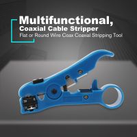 คีมปอกอัตโนมัติคีมปอกสายเคเบิลเครือข่ายเครื่องมือแบนหรือรอบ UTP Cat5 Cat6 Wire Coax Coaxial Stripping Tool สำหรับ