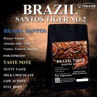 เมล็ดกาแฟบราซิล Bazil Santos Tiger No.2 SC17/18 Fine Cup