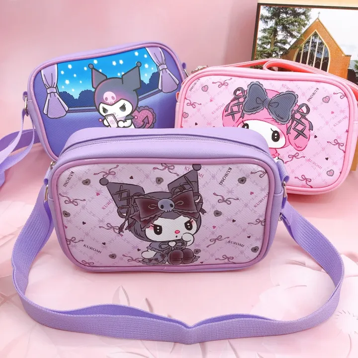 Sanrio MYMELODY Kuromi INS Korean Women PU Shoulder Bag Waterproof ...