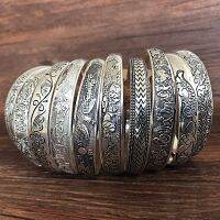 【hot】﹉  New Cuff Tibetan Metal Carving Elephant Bangles Gypsy Jewelry Female Gifts