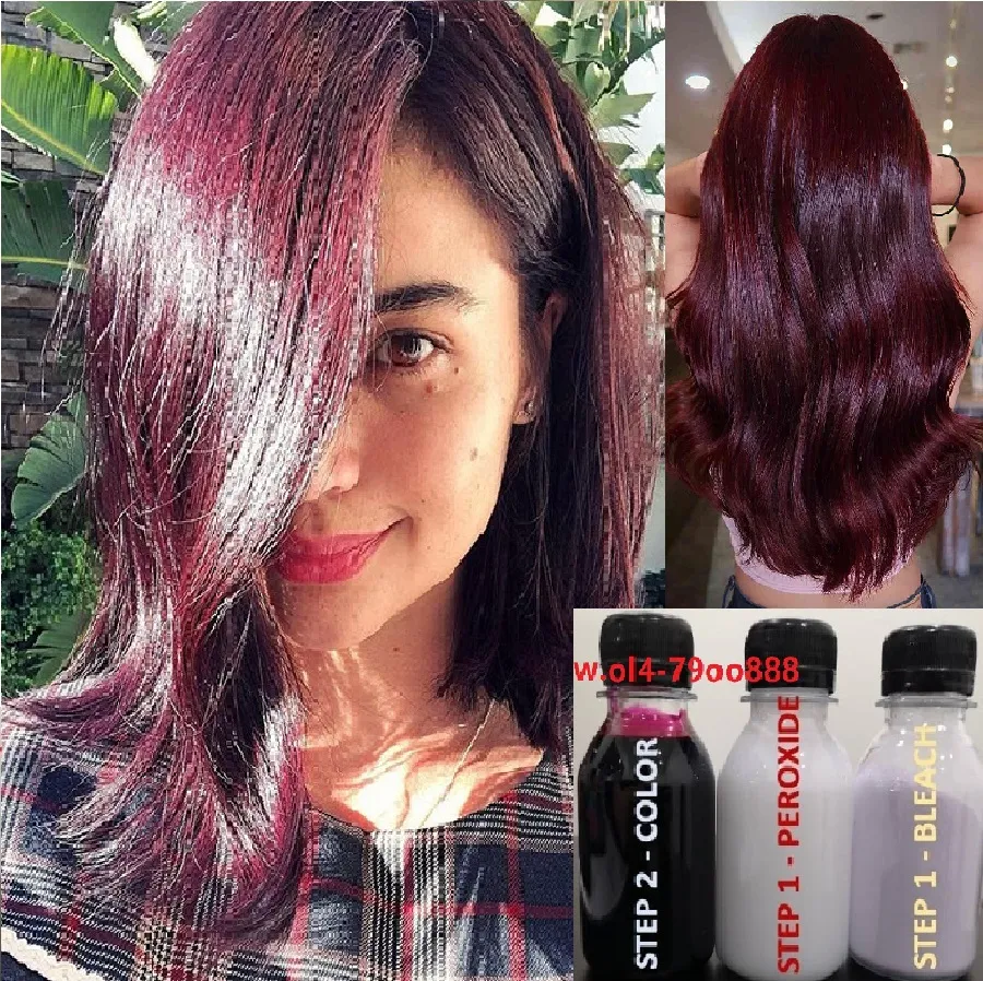 Free Bleach Set) Direct Red Wine Hair Color Kit (10Minutes )100Ml+Free  Bleach&Peroxide(100Ml) Dye Maroon Merah Rambut Permanent Dye | Lazada
