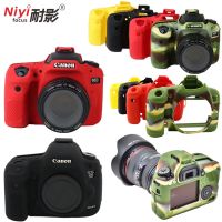 อุปกรณ์เสริมกล้อง DSLR เคสซิลิโคนยางอุปกรณ์เสริมกระเป๋าผิวกล้องสำหรับ Canon EOS 60D 70D 77D 90D 5DM3 5D Mark III กระเป๋ากล้อง