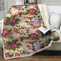 2023 Gorgeous Floral Pattern Soft Warm Lightweight Plush Throw Blankets for Beds Sofa Home Decor Office Travel Picnic Quilt Nap Cover