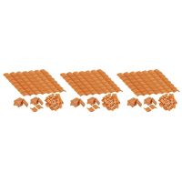 300 Pcs Roof Tiles Building Set Miniature Tiles Mini Dollhouse Shingles Fake Tile Dollhouse Kitchen Garden Accessories