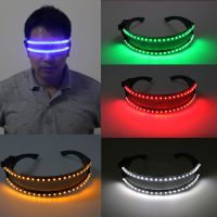 Fashion Glowing Goggles Glasses LED Rave Party Laser Glasses for Easter Christmas Halloween Birthday Night Bar Dance Decor