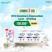 Combo 3 gói băng vệ sinh Kleannara Soonsoohan Hàn Quốc ban ngày size S