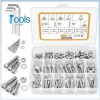เครื่องมือ421ร้านค้า240ชิ้น M6 M4 M8หัวจมหกเหลี่ยมที่เจาะฝาสลักเกลียว20Mm/30Mm/35Mm พร้อมเครื่องจักรกลความแม่นยำสูงชุดรวมสลักเกลียวกล่องเก็บของเมตริกชิ้น